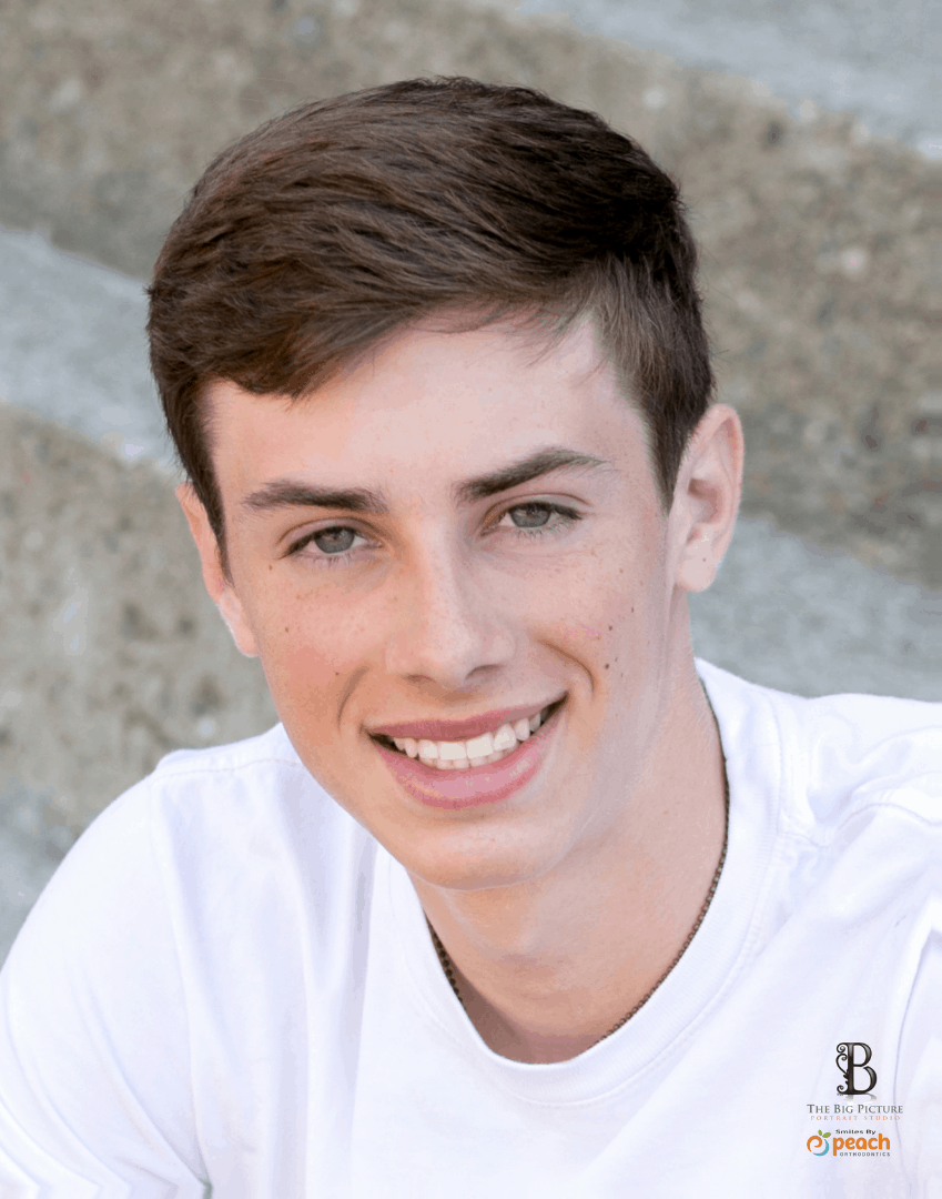 Teen boy sings to celebrate his Invisalign treatment., Invisalign®  aligners have helped more than 3 million teen smiles worldwide & counting.*  Book an appointment for Invisalign treatment today and help your