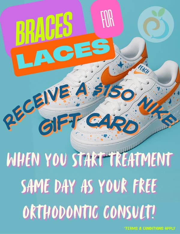 Braces For Laces - Receive a $150 Nike Gift Card